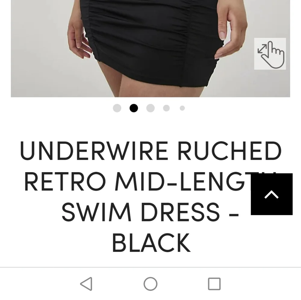 Torrid UNDERWIRE RUCHED RETRO MID-LENGTH SWIM DRESS SZ14/16 DD/DDD - Picture 5 of 9